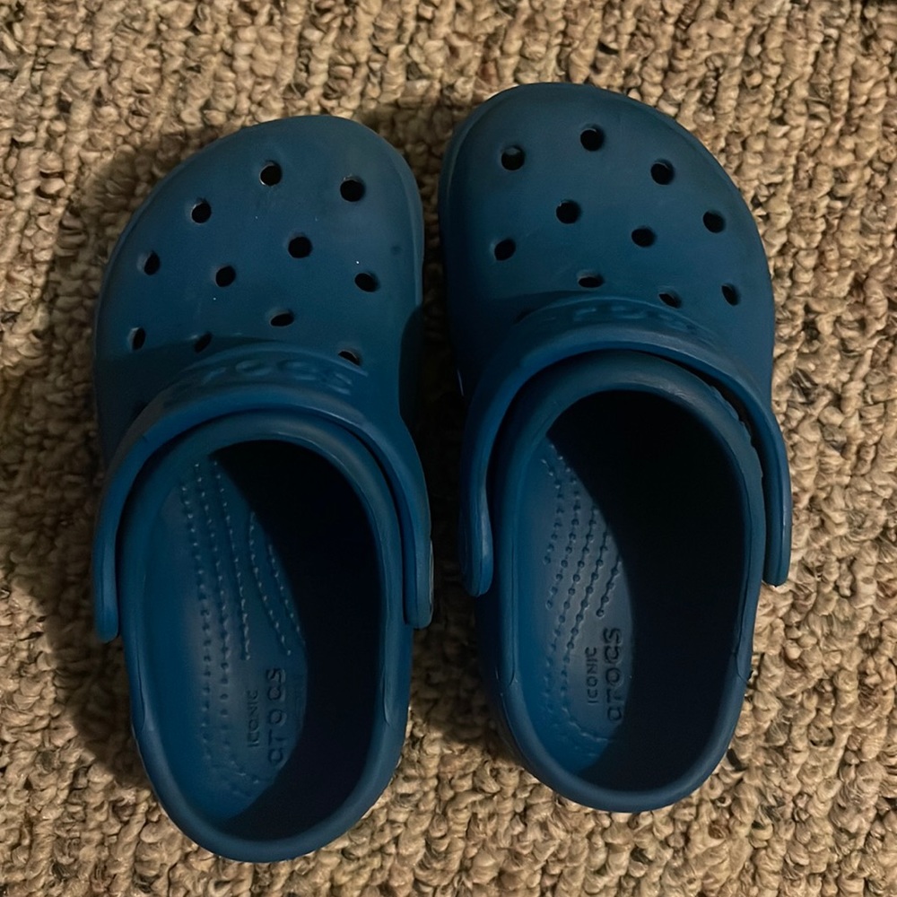 Blue crocs